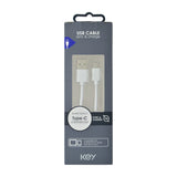 KEY USB-C ( A til C ) Kabel 1m